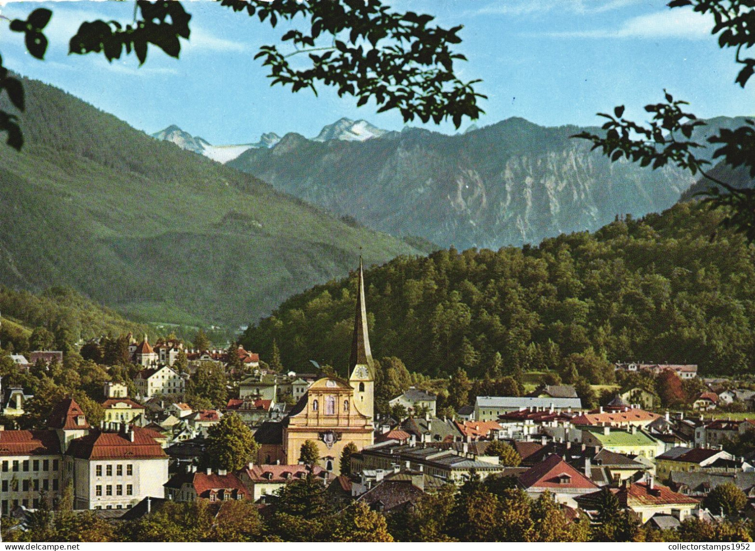 BAD ISCHL, ARCHITECTURE, CHURCH, MOUNTAIN, AUSTRIA, POSTCARD - Bad Ischl