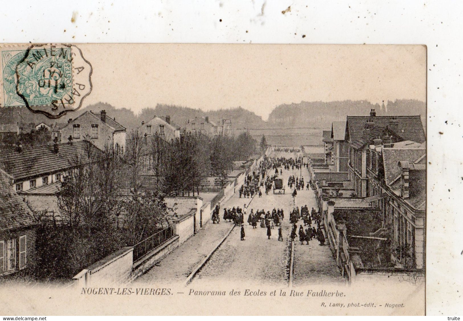 NOGENT-EN-BASSIGNY ( NOGENT-LES-VIERGES ) PANORAMA DES ECOLES ET LA RUE FAIDHERBE ( CARTE PRECURSEUR ) - Nogent-en-Bassigny