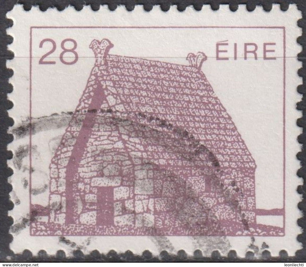 1985 Republik Irland ° Mi:IE 572A, Sn:IE 639, Yt:IE 572, Oratorium (6th Century) St. MacDara Island - Usati