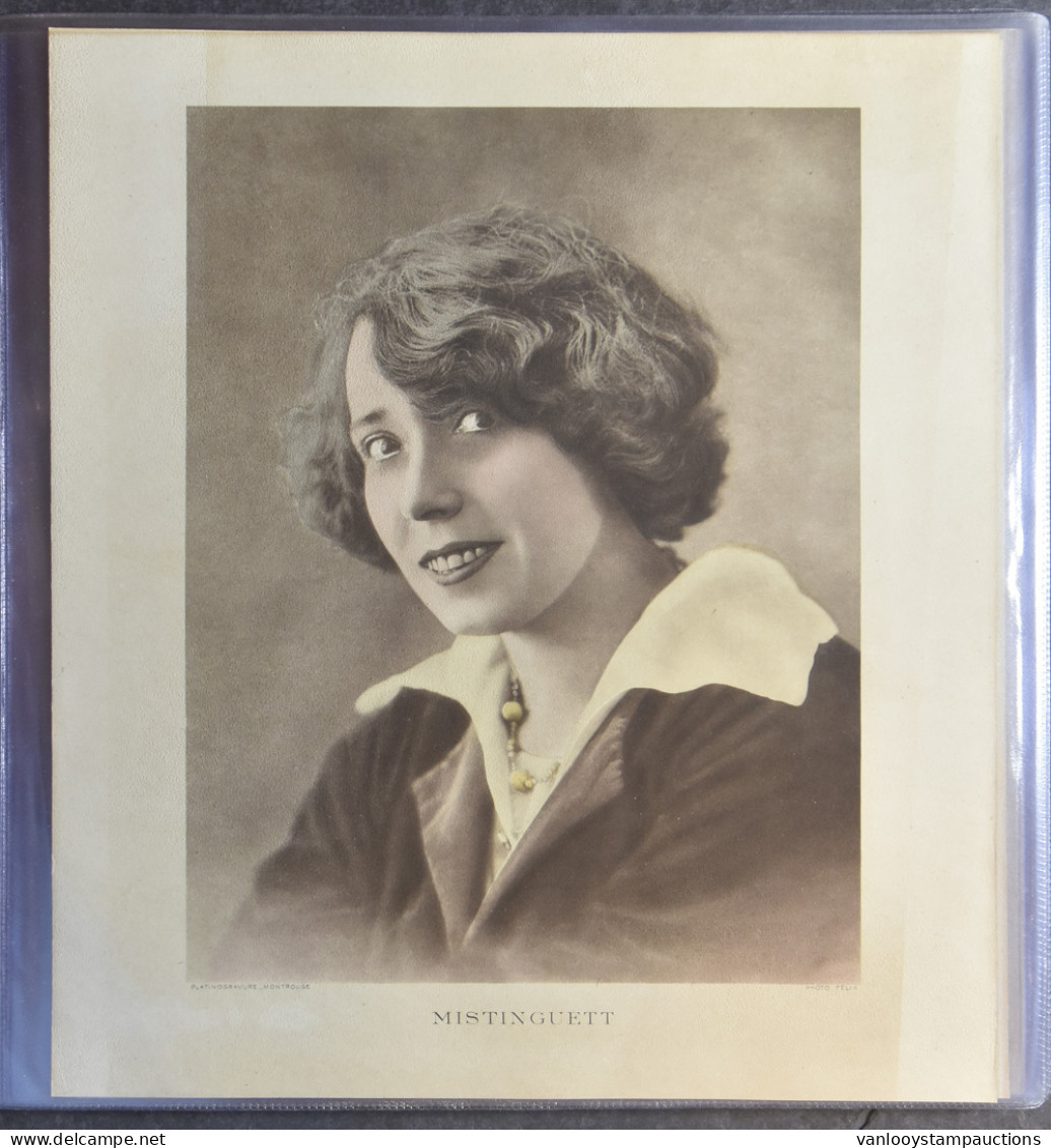 Filmsterren En Revue Sterren W.o. Mistinguett, Mademoiselle Robine, Platinogravure, Etc. (21 Stuks) - Otros & Sin Clasificación