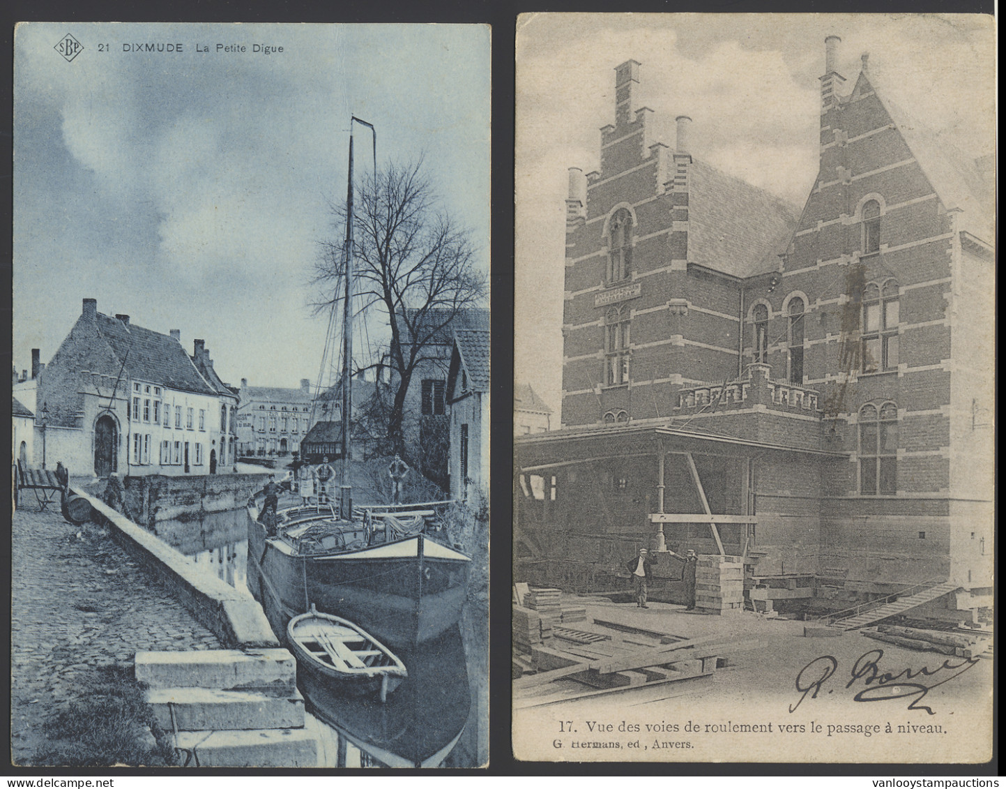 Diverse Zichten, Met O.a. De Verhuis Van Dam Statie Antwerpen, Mooie Zichten Diksmuide, Enz. (115 Stuks) - Collections & Lots