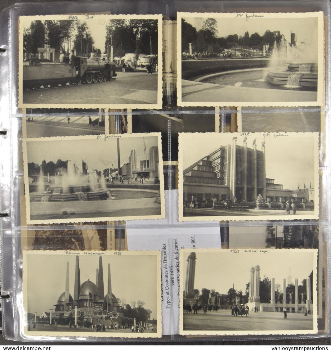 1910 + 1935 Expo Brussel In 6 Albums (+/-1200 Stuks) - Collections & Lots