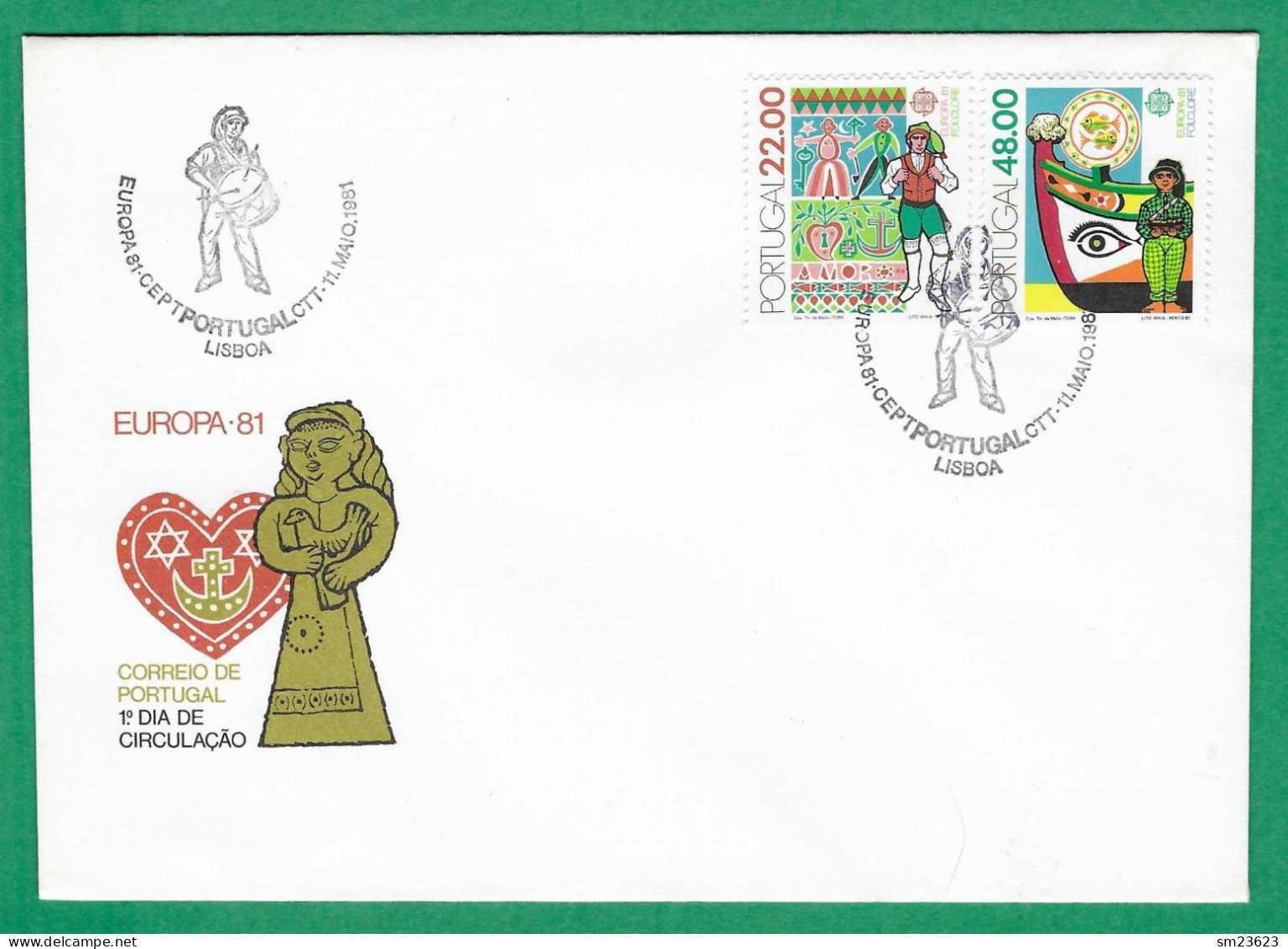 Portugal  1981  Mi.Nr. 1531 / 32 , EUROPA CEPT - Folklore - FDC CTT Lisboa 11.Maio 1981 - 1981