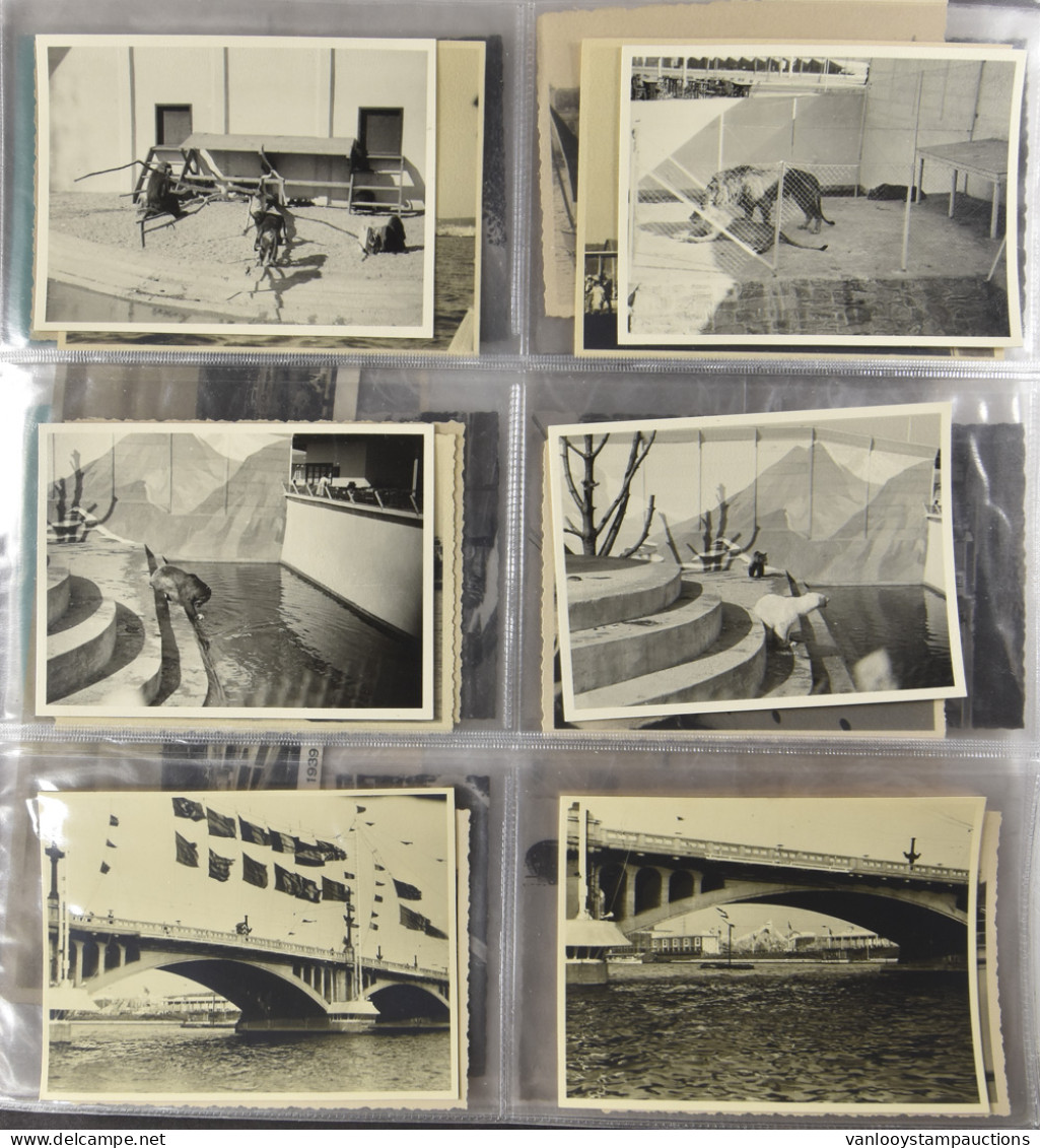 1939 Expo Luik, Exposition Intern De L'eau, Postkaarten En Foto's In Modern Album (+/-200 Stuks) - Collections & Lots