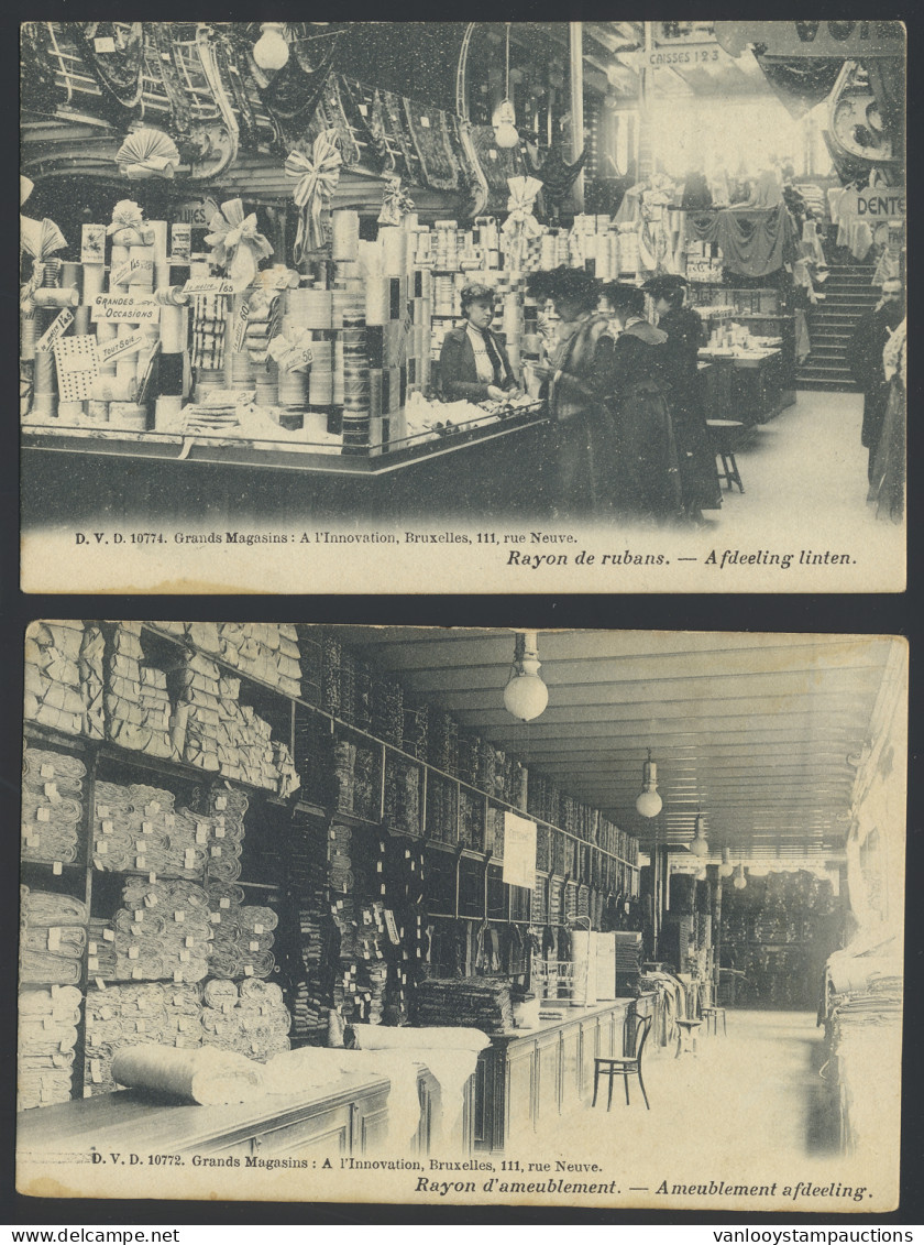 Brussel, 11 Zichtkaarten Uit De Winkel Grands Magasins: A L'Innovation (jaren 1900) (11 Stuks) - Autres & Non Classés