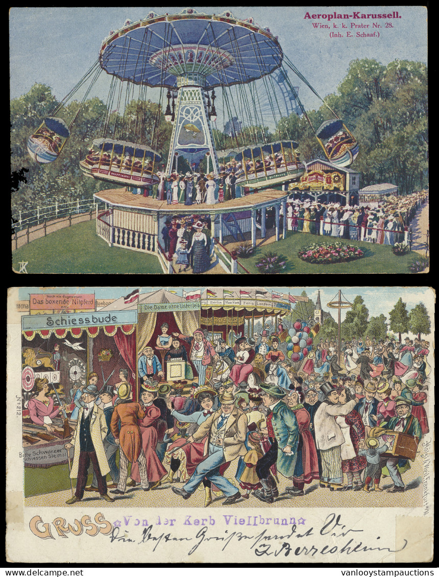 Kermis, Prachtige Litho's (4 Stuks) - Other & Unclassified