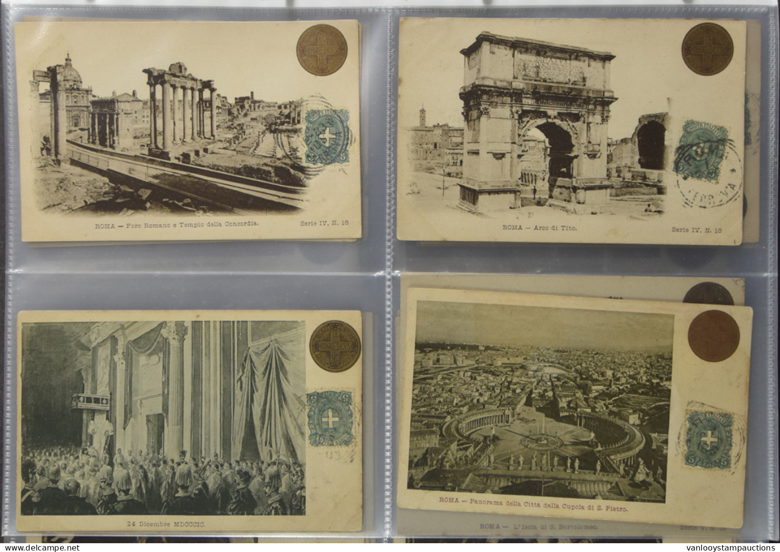 Italië : Alle Oudere Kaarten Rome Uit De Reeks Rome 1900 (76 Stuks) - Other & Unclassified