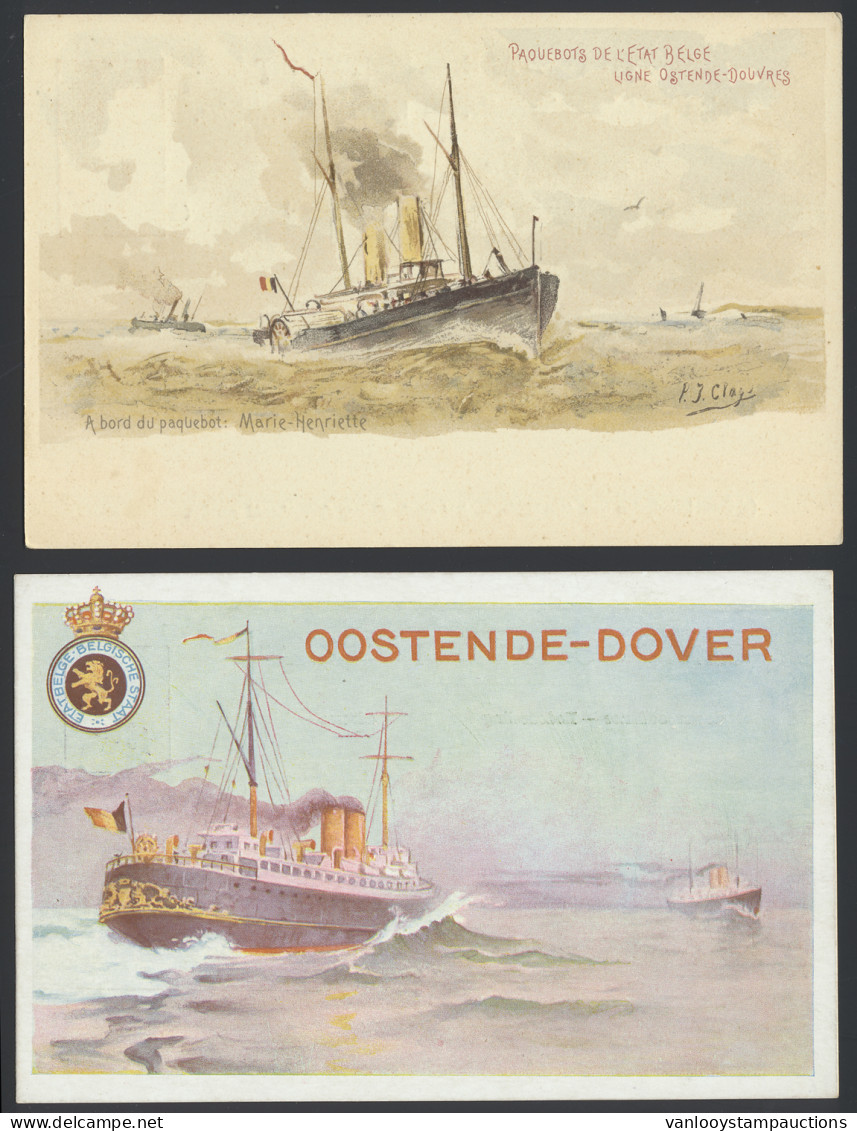 Diverse, ZK, W.o. Ook PWST Voor Filatelisten, Zeer Mooie Samenstelling Oostende-Dover (+/-500 Stuks) - Non Classés