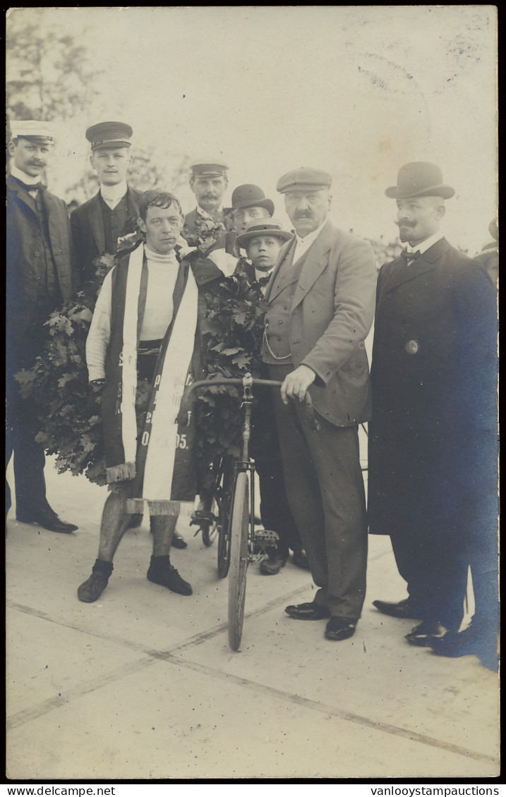 Wielrennen, Tommy Hall In Het Parc Des Princes En Met O.a. Stiploscheck Gangmaker (2 Stuks) - Cyclisme