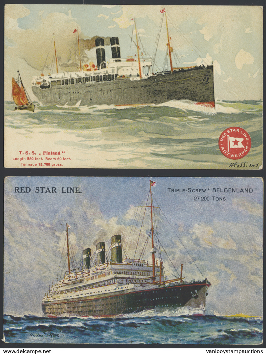 Scheepvaart : Red Star Line (6 Stuks) - Other & Unclassified