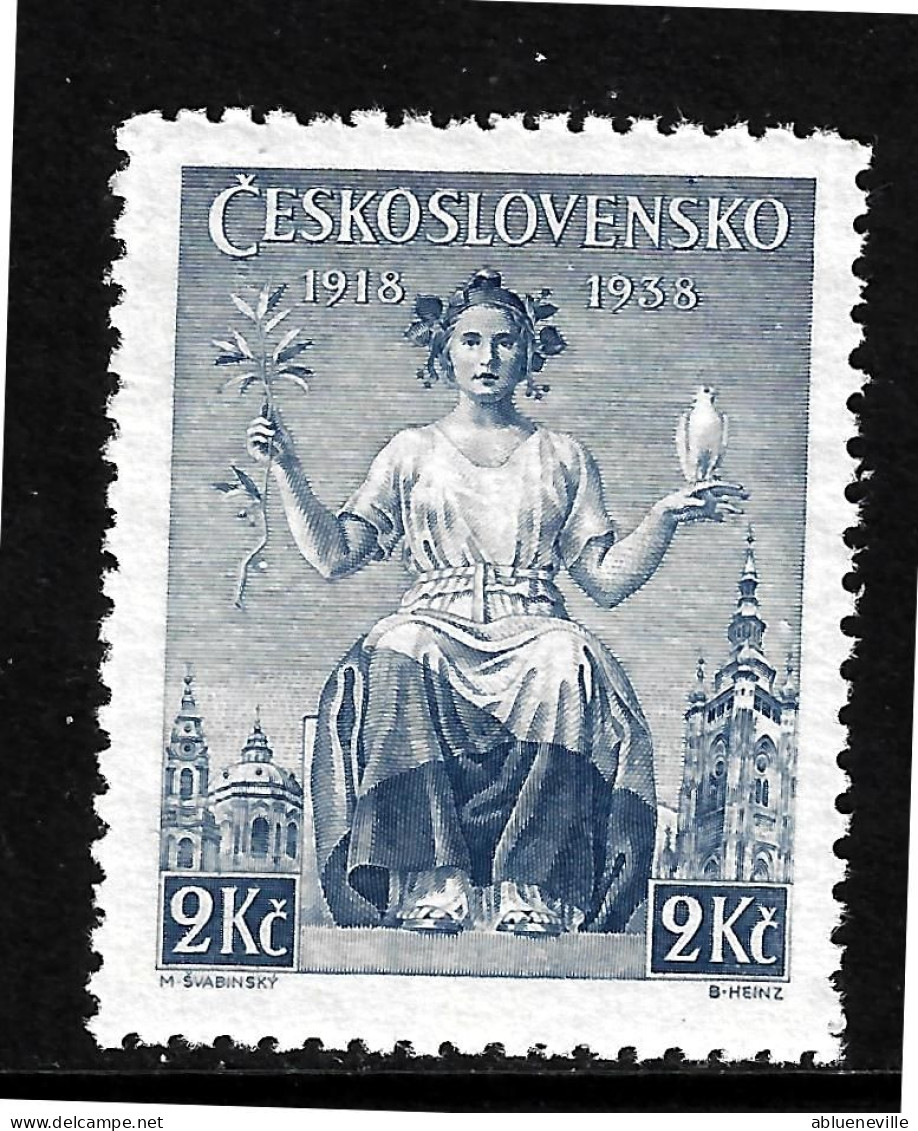 1938 Czechoslovakia 20th Anniversary Of Independence Mi 404 Sc 253 MNH/** - Nuevos