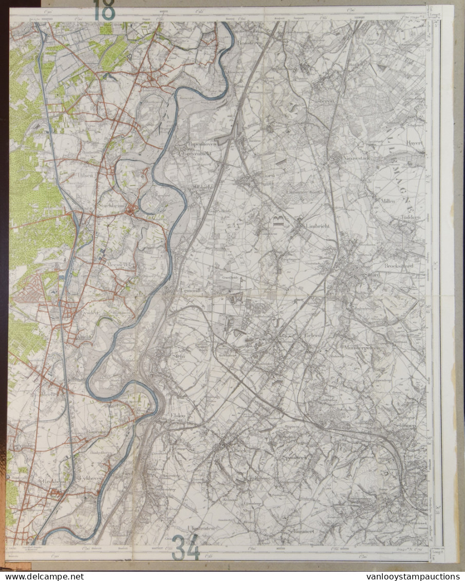 STAFKAARTEN: 39 Duitse Stafkaarten (1941), Antwerpen, Lier, Mol, Turnhout + Grafiek 1885, + 8 Heel Grote Stafkaarten, Et - Autres & Non Classés