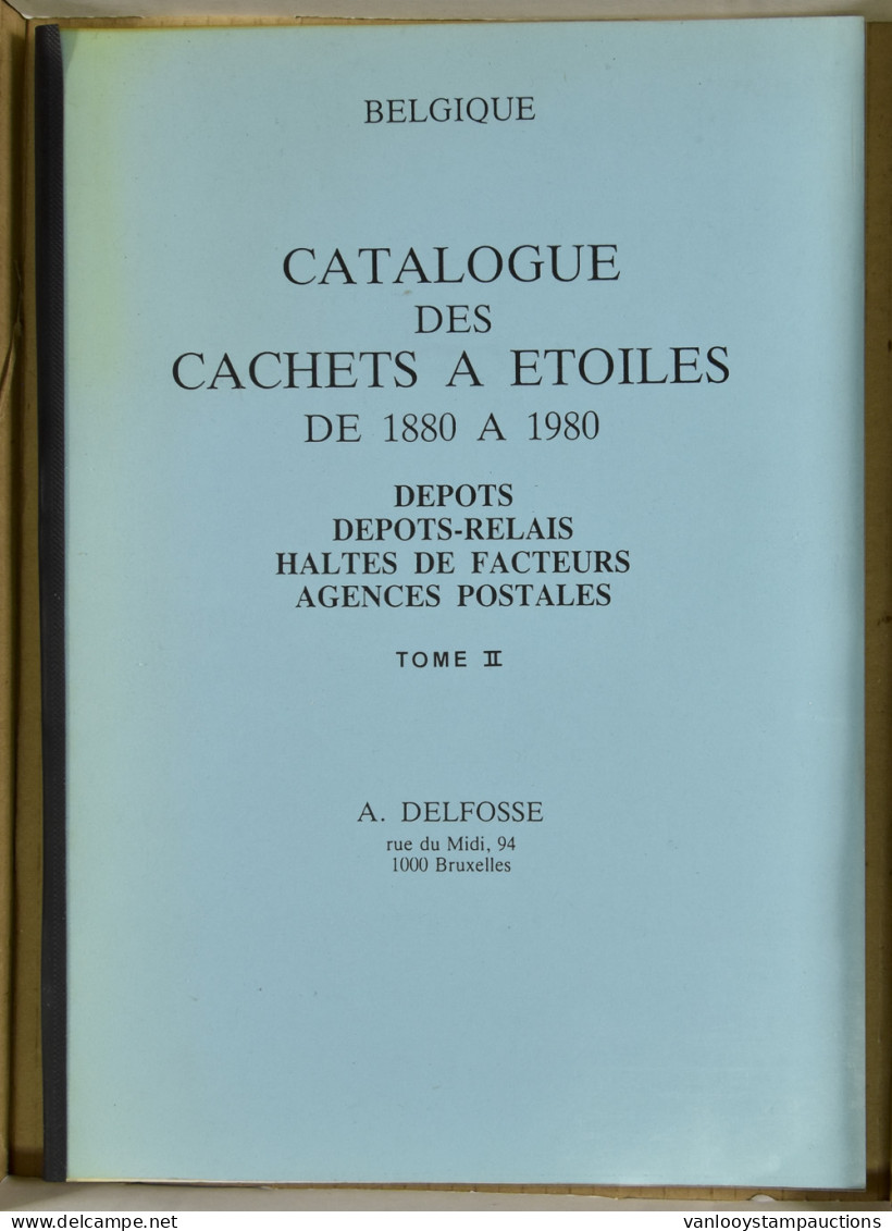 België, Catalogue Des Cachets à étoiles De 1880 à 1980, Tôme II (A. Delfosse) - Autres & Non Classés