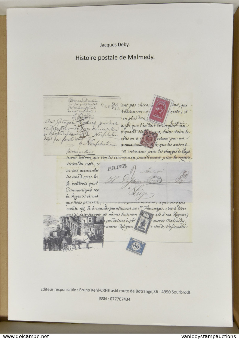 België Oostkantons, Histoire Postale De Malmedy, J. Deby - Autres & Non Classés