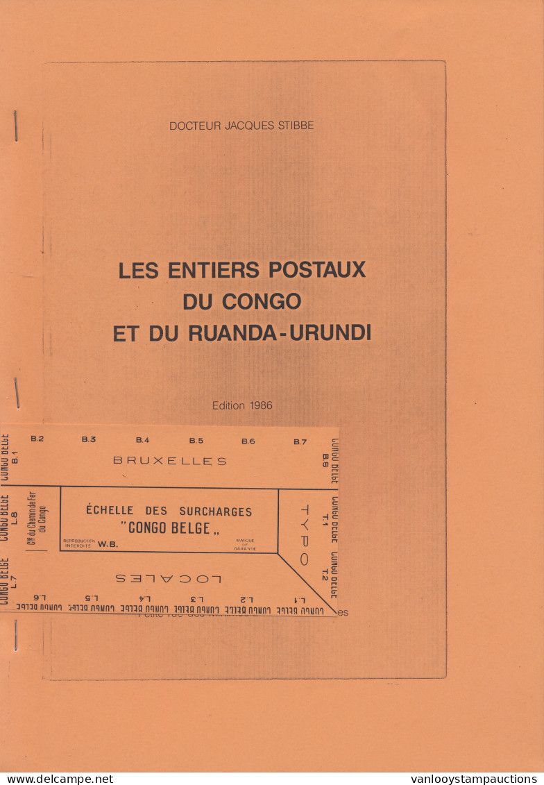 Congo En R.U., Les Entier Postaux Du Congo Et Du Ruanda-Urundi (J. Stibbe) - Autres & Non Classés