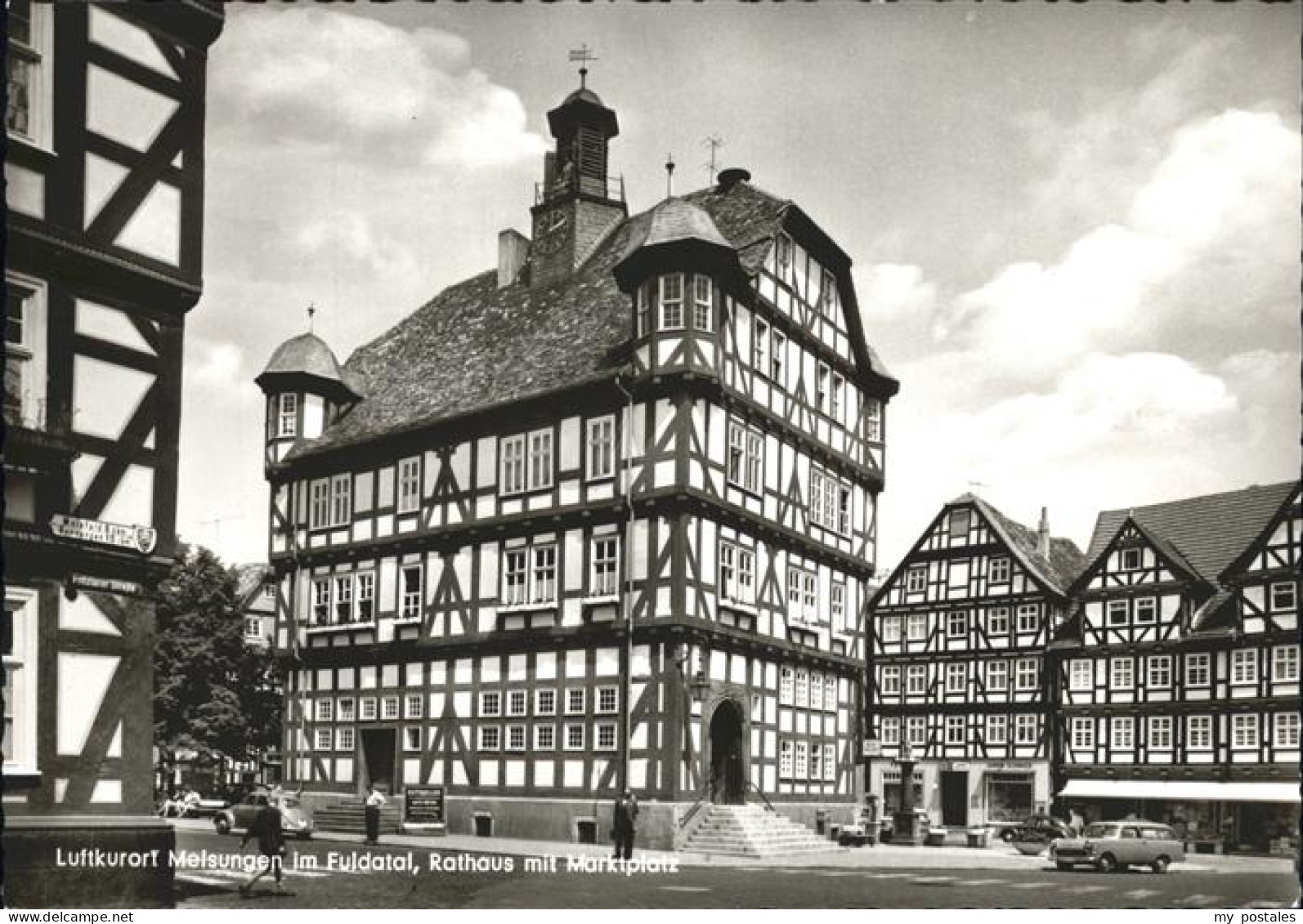 41275958 Melsungen Fulda Rathaus Marktplatz Fachwerkhaeuser Adelshausen - Melsungen