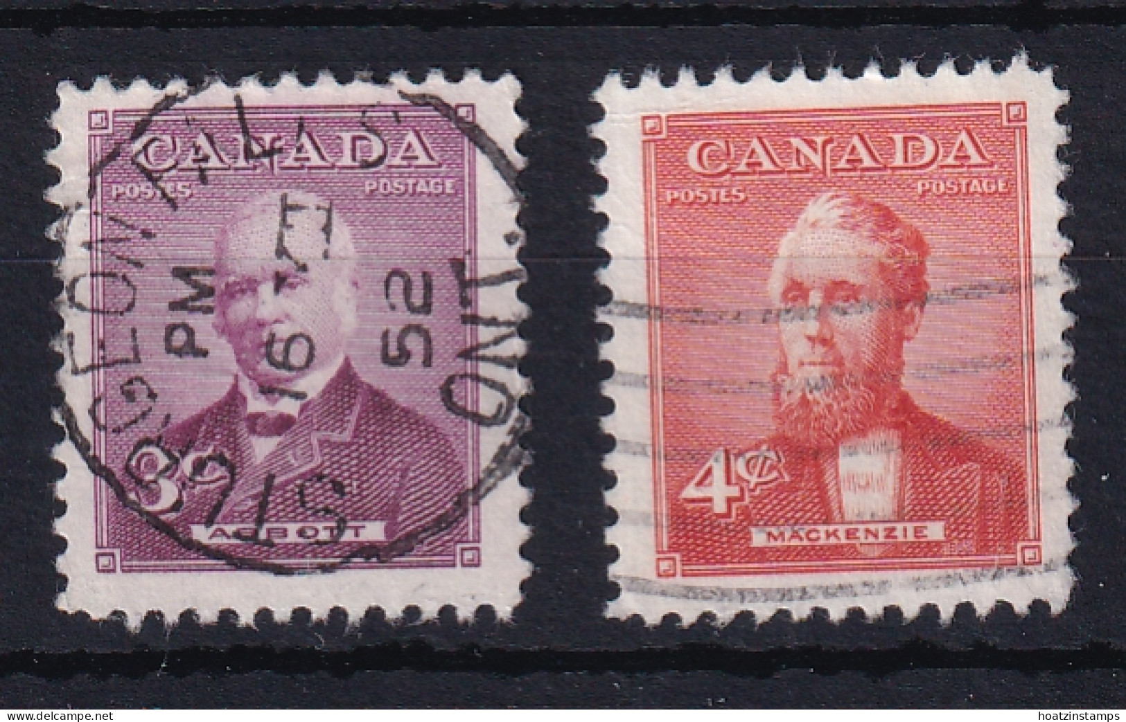 Canada: 1952   Prime Ministers (Series 2)    Used - Usati