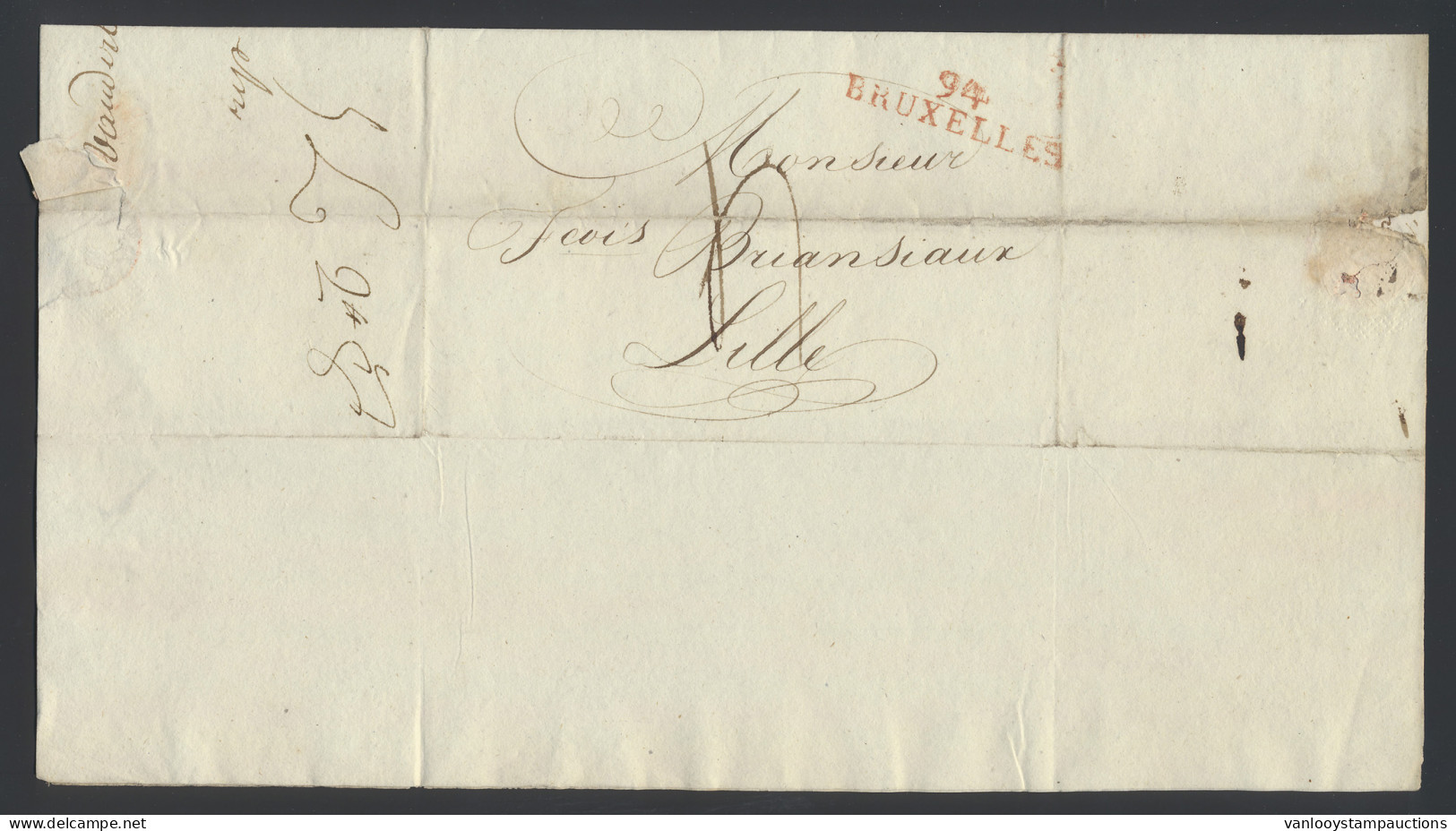 Franse Periode, 24 Documenten Bruxelles, Courtrai, Gand En Mons, Leuk Geheel, Zm/m. - 1794-1814 (Période Française)