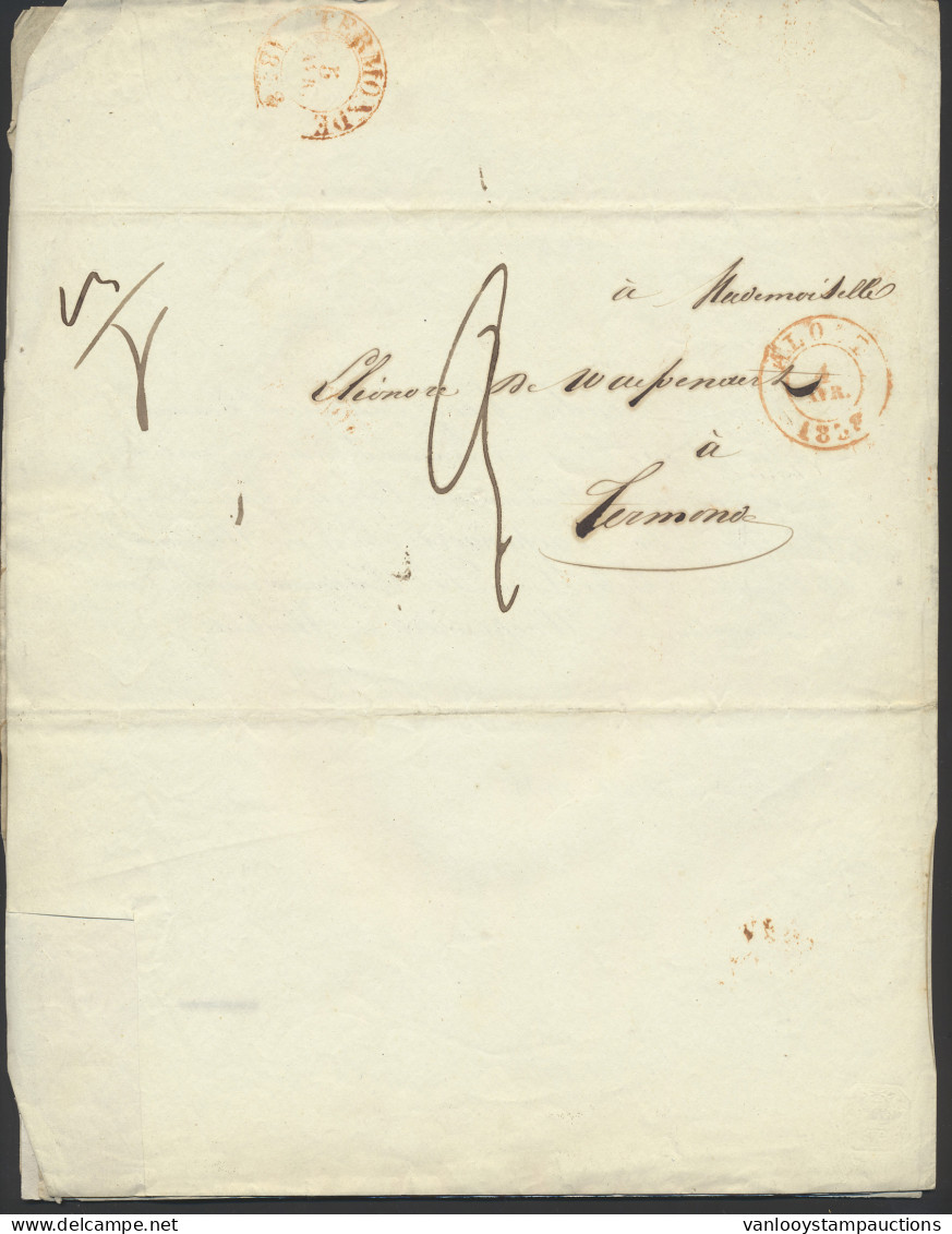 1823/1838, 7 Huwelijksuitnodigingen, Leuk Materiaal, Zm - Other & Unclassified