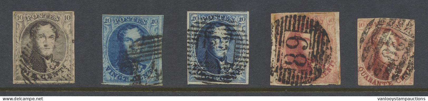 N° 6 (1x), 7 (2x), 8 (2x) Wisselende Kwaliteit, Zm/m/ntz (OBP €200) - 1849-1865 Médaillons (Autres)