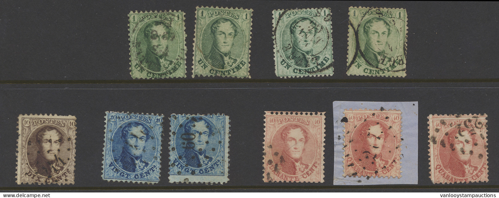 N° 13 (4x), 14 (1x), 15 (2x) En 16 (3x) Met Verschillende Tandingen, Zm/m/ntz (OBP +€400) - 1849-1865 Medallions (Other)