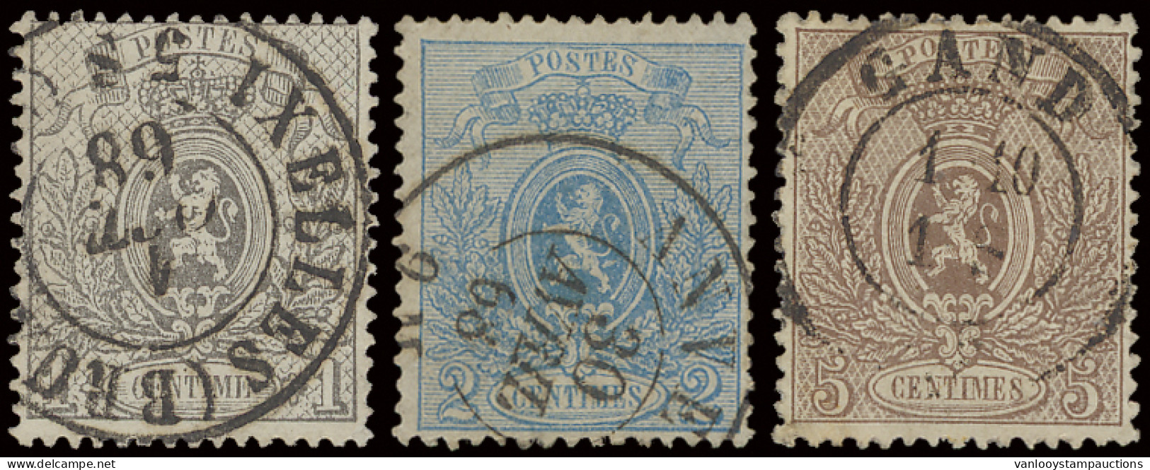 N° 23A/25A Tanding 15, Behoorlijke Centrage, Zm (OBP €224) - 1866-1867 Petit Lion
