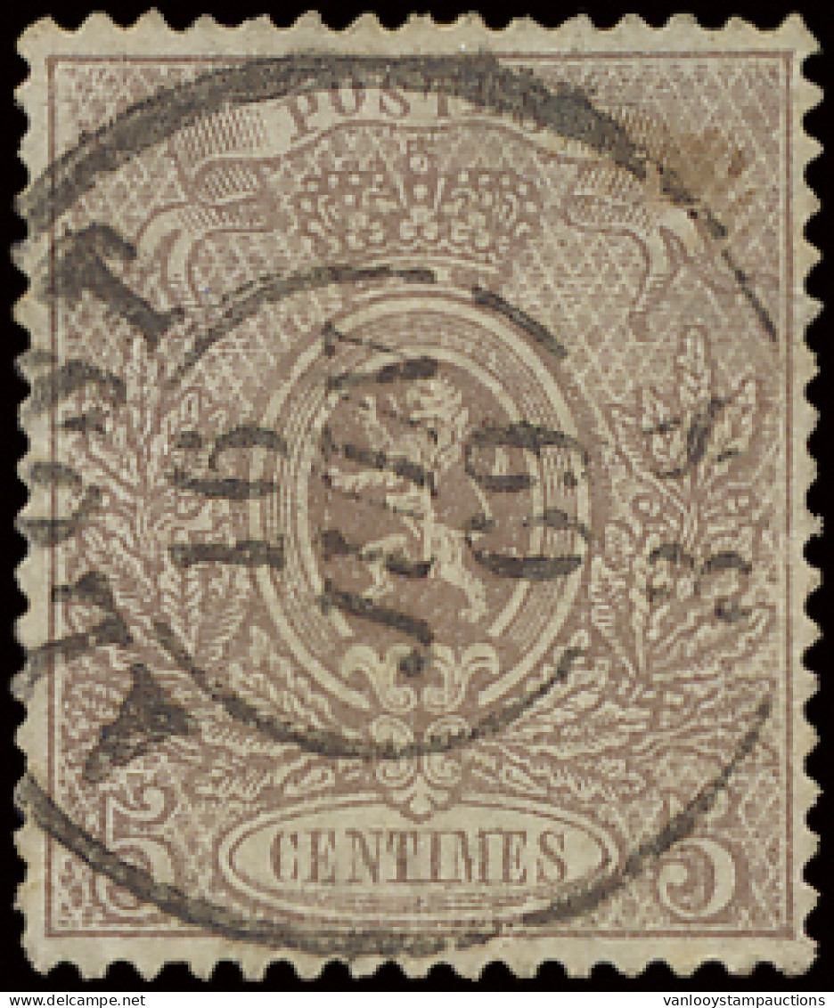 N° 25A Tanding 15, D.C.a Alost, 16/6/69, Mooie Centrale Stempel, Goede Centrage, Zm (OBP +€1.000) - 1866-1867 Coat Of Arms