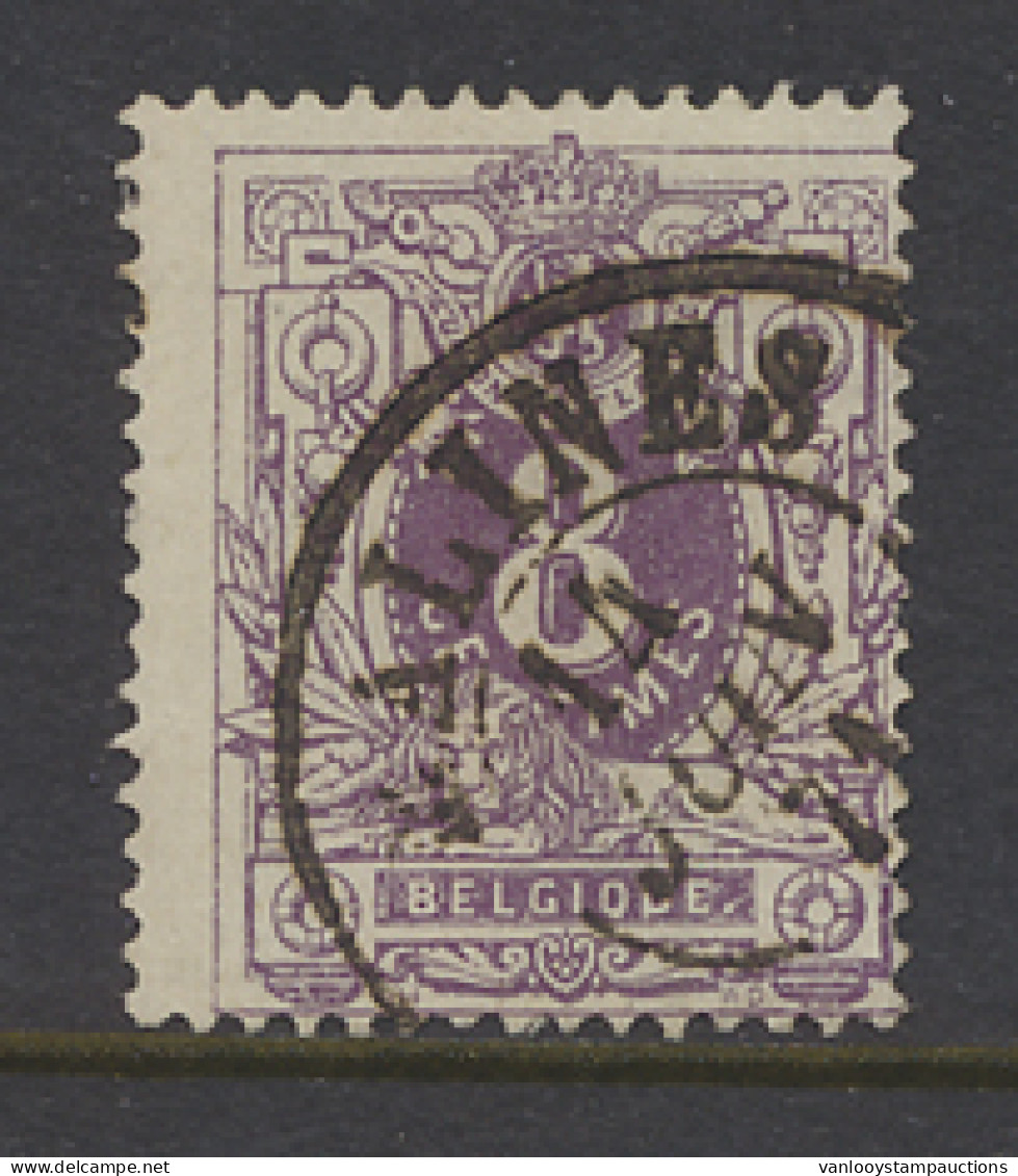 N° 29 8c. Violet Met D.C. Malines, Zm/m - 1869-1883 Leopold II