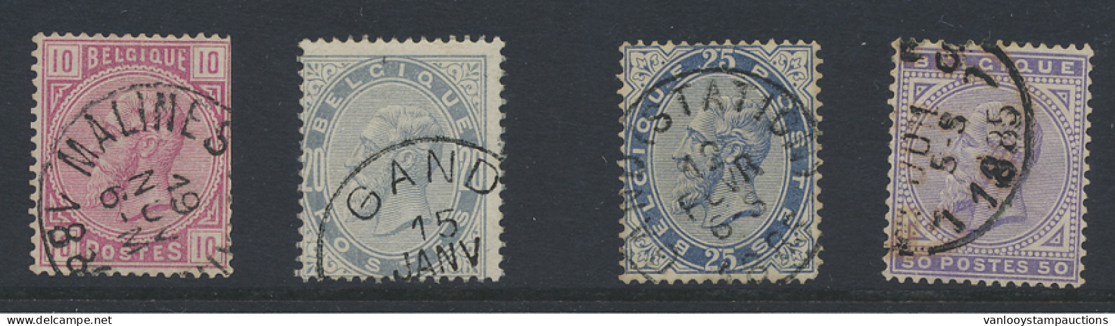 N° 38/41 Volledige Reeks, Zm (OBP €100) - 1883 Leopold II