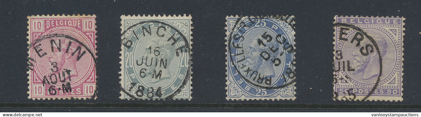 N° 38/41 Volledige Reeks, Zm (OBP €100) - 1883 Leopold II