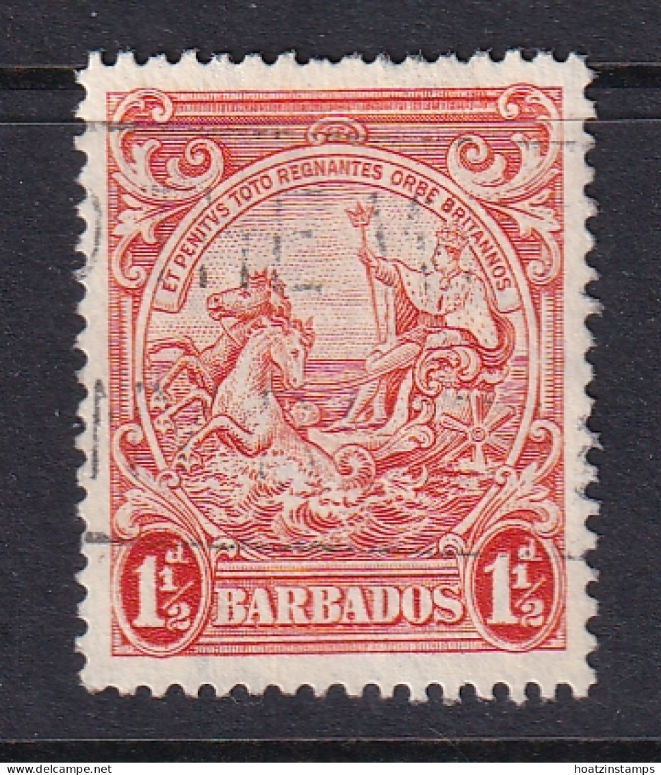 Barbados: 1938/47   Badge Of Colony    SG250    1½d  [Perf: 13½ X 13]     Used  - Barbados (...-1966)