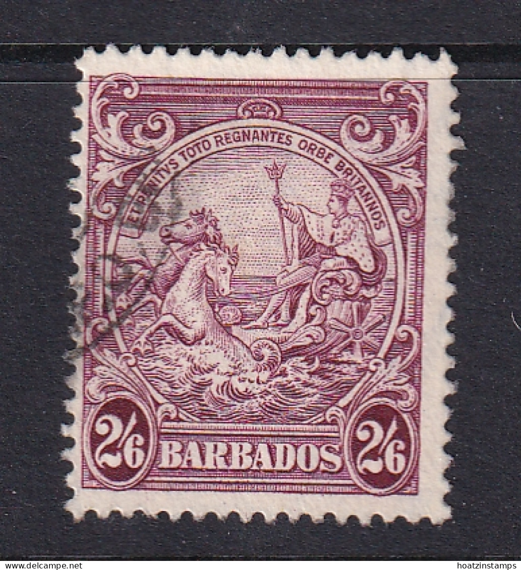 Barbados: 1938/47   Badge Of Colony    SG256    2/6d     Used  - Barbados (...-1966)