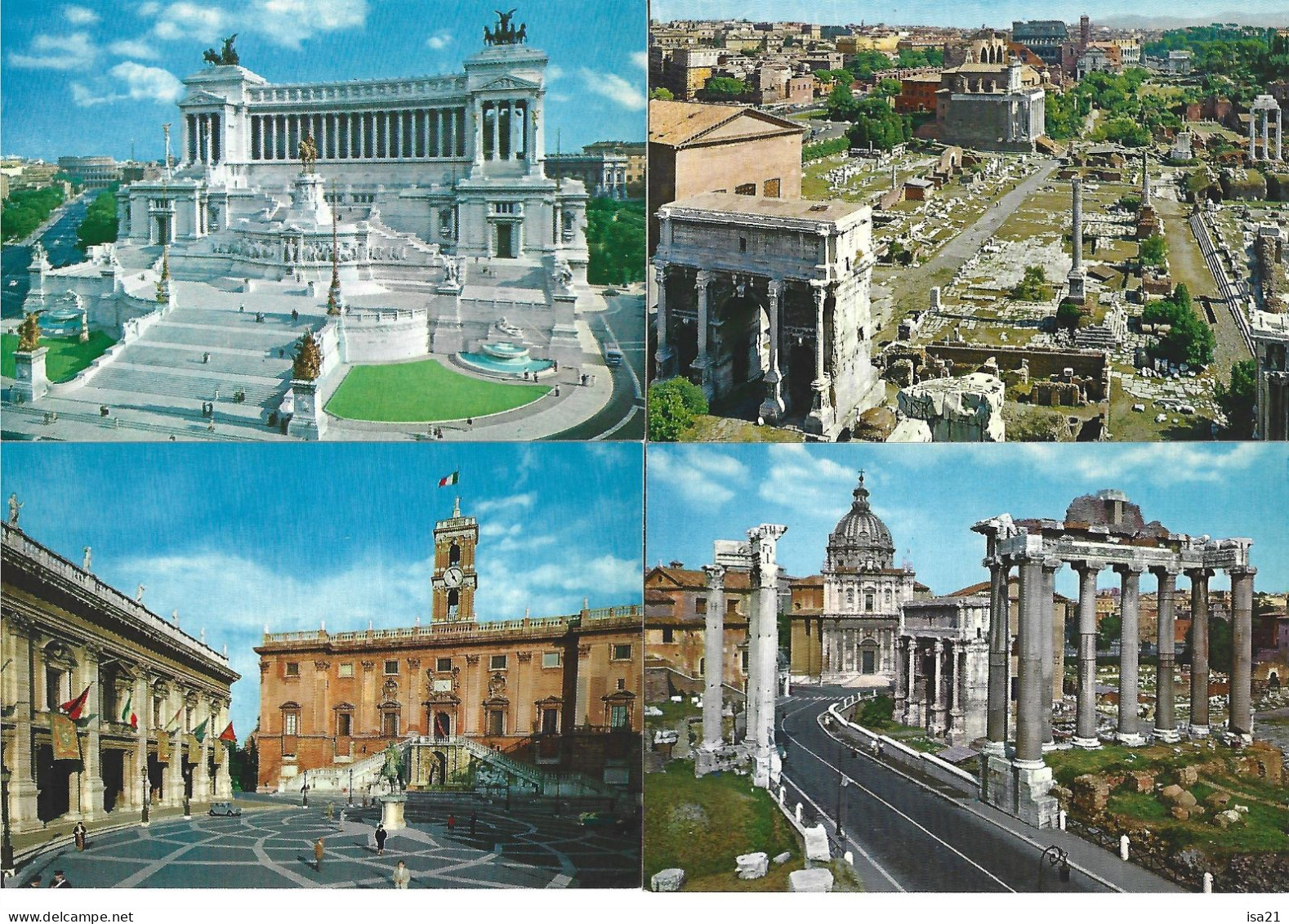 Lot De 20 Cartes Postales De ROME: Diverses Vues: Le Capitole, Autel De La Patrie, Forum, Arc De Constantin, Etc. - Sammlungen & Lose