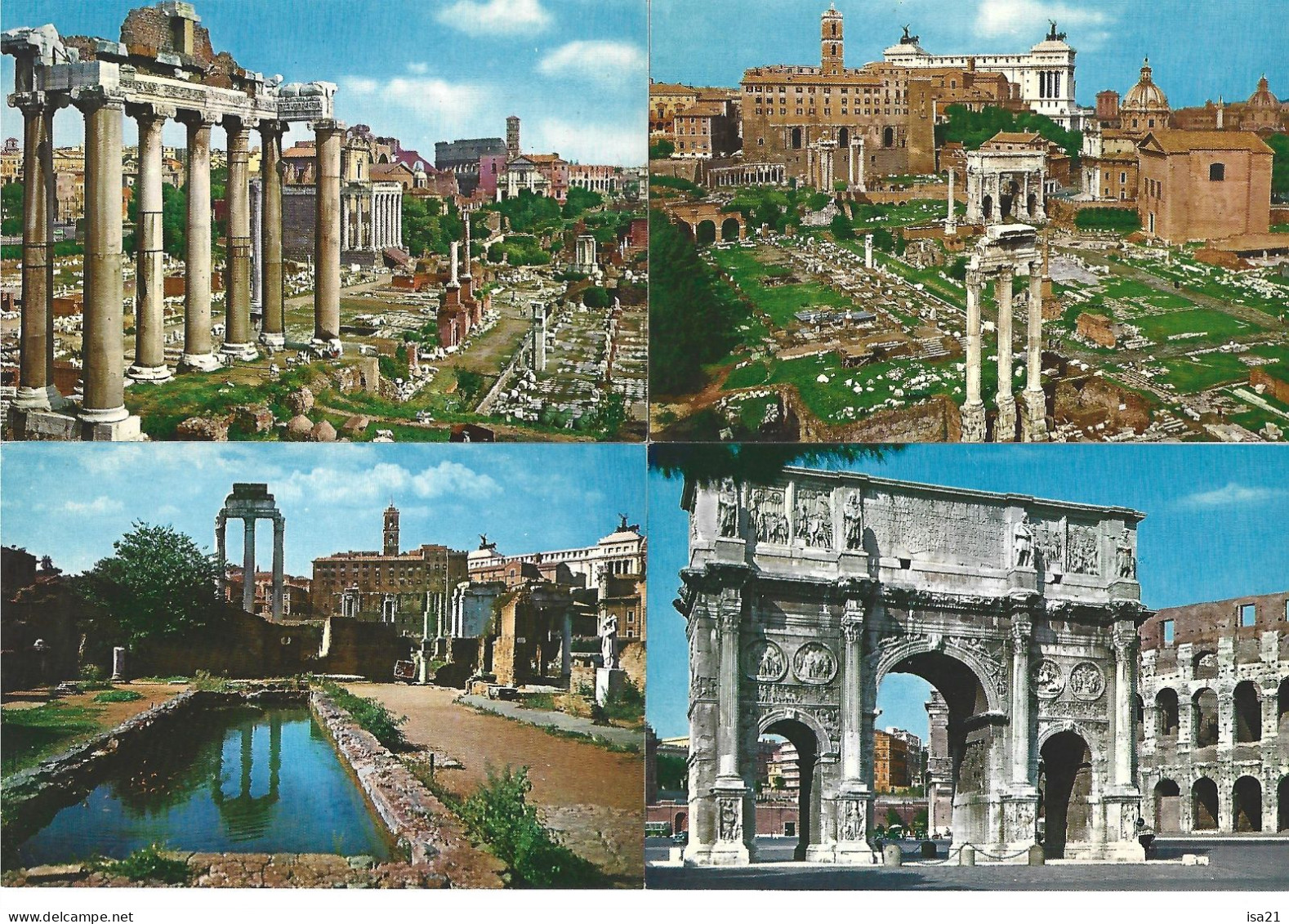 Lot De 20 Cartes Postales De ROME: Diverses Vues: Le Capitole, Autel De La Patrie, Forum, Arc De Constantin, Etc. - Collezioni & Lotti