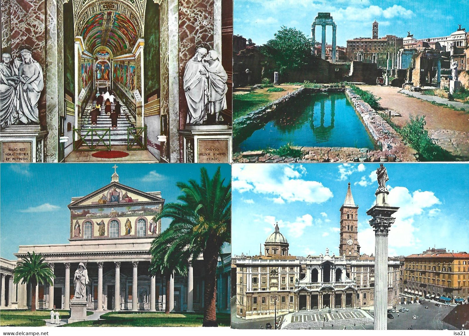 Lot De 20 Cartes Postales De ROME: Diverses Vues: Le Capitole, Autel De La Patrie, Forum, Arc De Constantin, Etc. - Collections & Lots