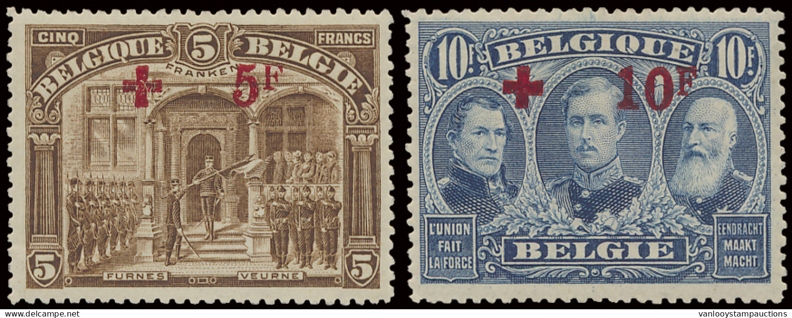* N° 150/63 Volledige Reeks, Zm (OBP €1.550) - 1918 Croix-Rouge