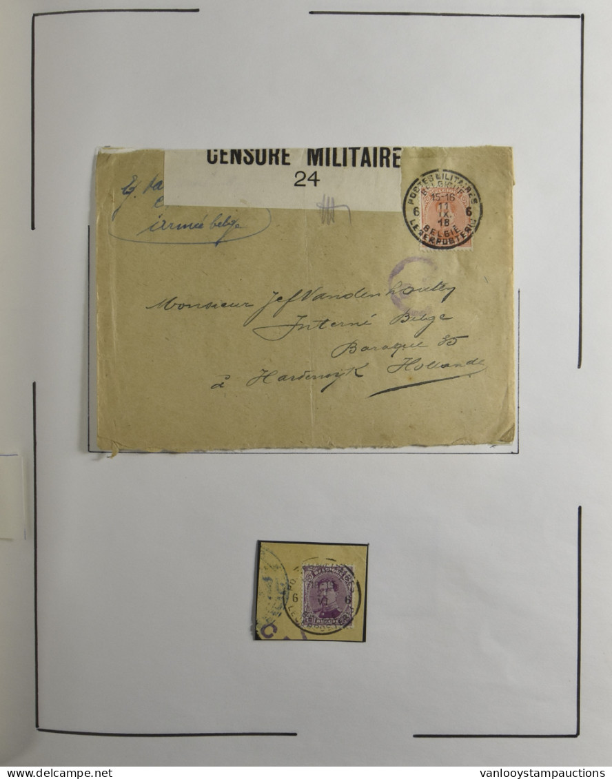 1914/1918 Verzameling In Davo Album Van Poststempels Gebruikt Door De Legerdiensten Tijdens De Oorlog En St.-Adresse/Le  - Otros & Sin Clasificación