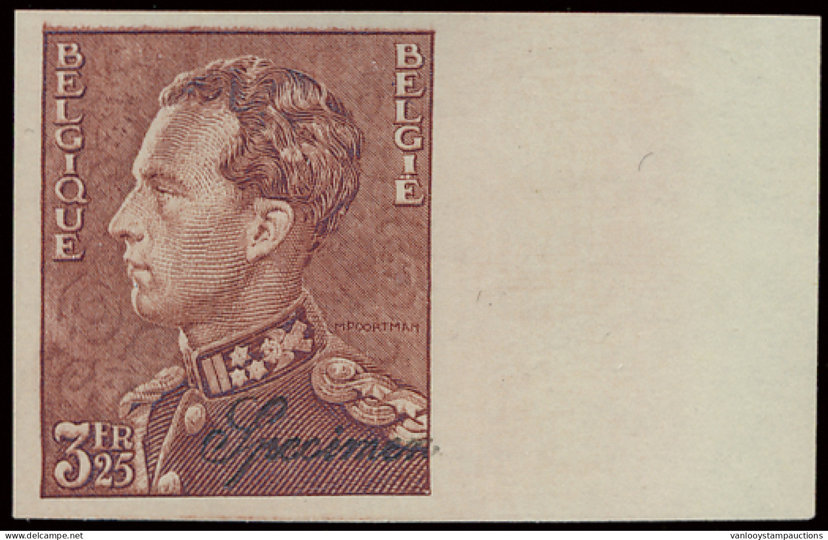 N° 529/31 2,25fr., 2,50fr. En 3,25fr., Ongetand Zonder Gom Met Specimen En Nummer, Zoals Uitgegeven, Zm (OBP €220) - 1936-1951 Poortman