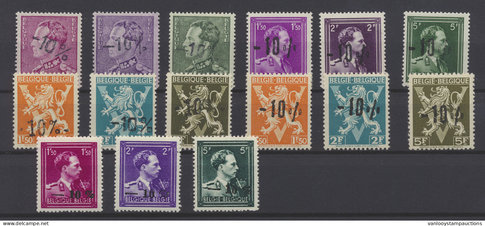 ** N° 724A/P , Zm (OBP €185) - 1946 -10 %