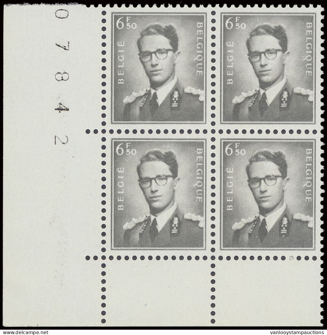 ** N° 1066/75 Volledige Reeks In Blok Van 4, Zm (OBP €1.460) - 1953-1972 Glasses