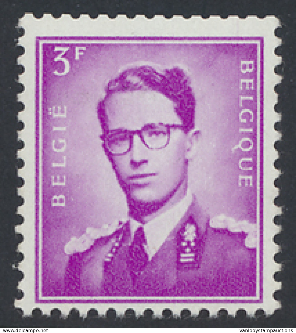 ** Rolzegel N° 4 3fr. Lila Zm (OBP €545) - 1953-1972 Glasses