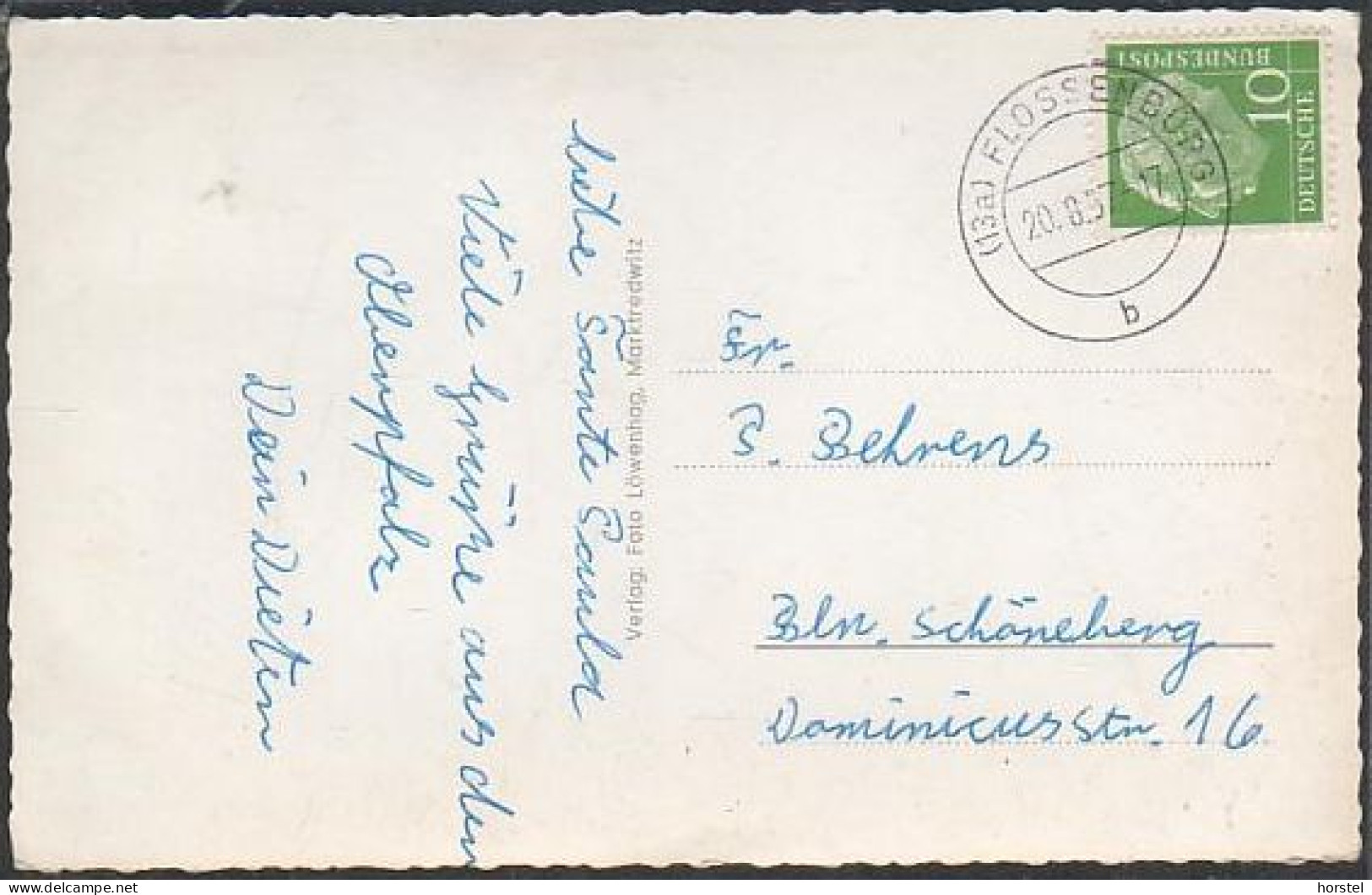 D-92696 Flossenbürg  (Oberpfalz) - Ruine - Stamp 1957 - Neustadt Waldnaab