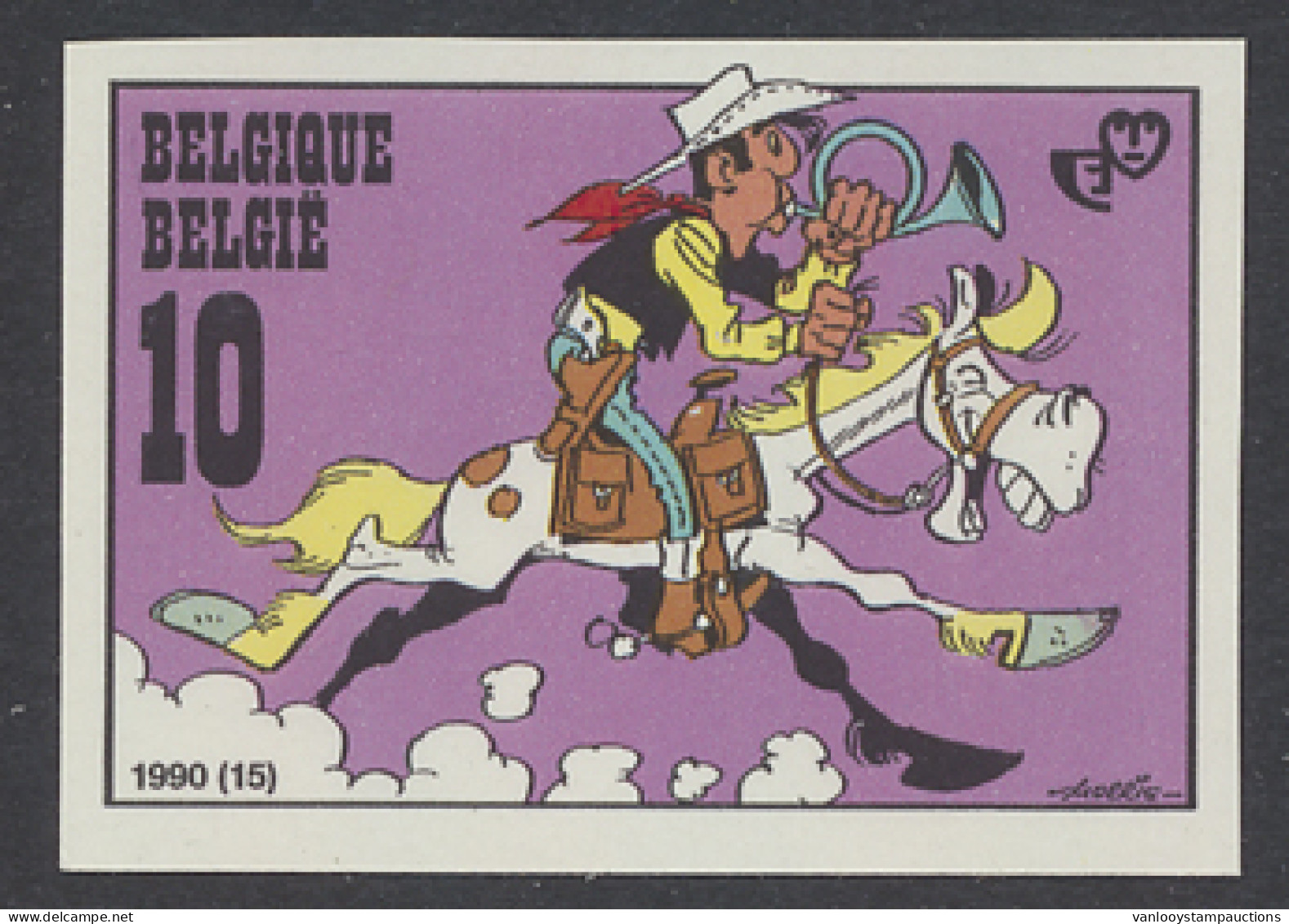 N° 2390 Lucky Luke, Ongetand, Zm (OBP €120) - Autres & Non Classés