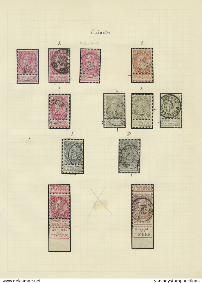 **/*/0 Verzameling Variëteiten En Curiositeiten Op De Emissie 1894, 1896, 1907 (ook N° 74) Sommige Blokken Van 6 (plakke - Unclassified