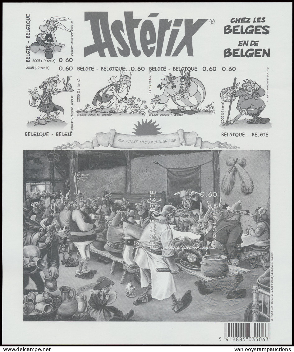 Jaar 2005, Volledig Incl. Asterix En Buzin, Zm (OBP € 3.980) - Feuillets Ministériels [MV/FM]