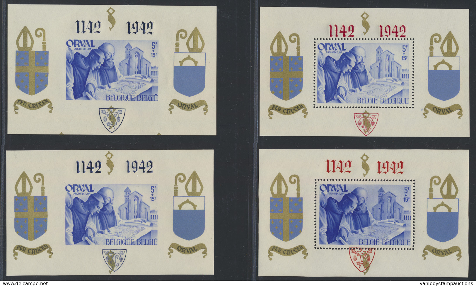 ** BL 18A/21A Orval Met Opdruk, Zm (OBP €300) - 1924-1960