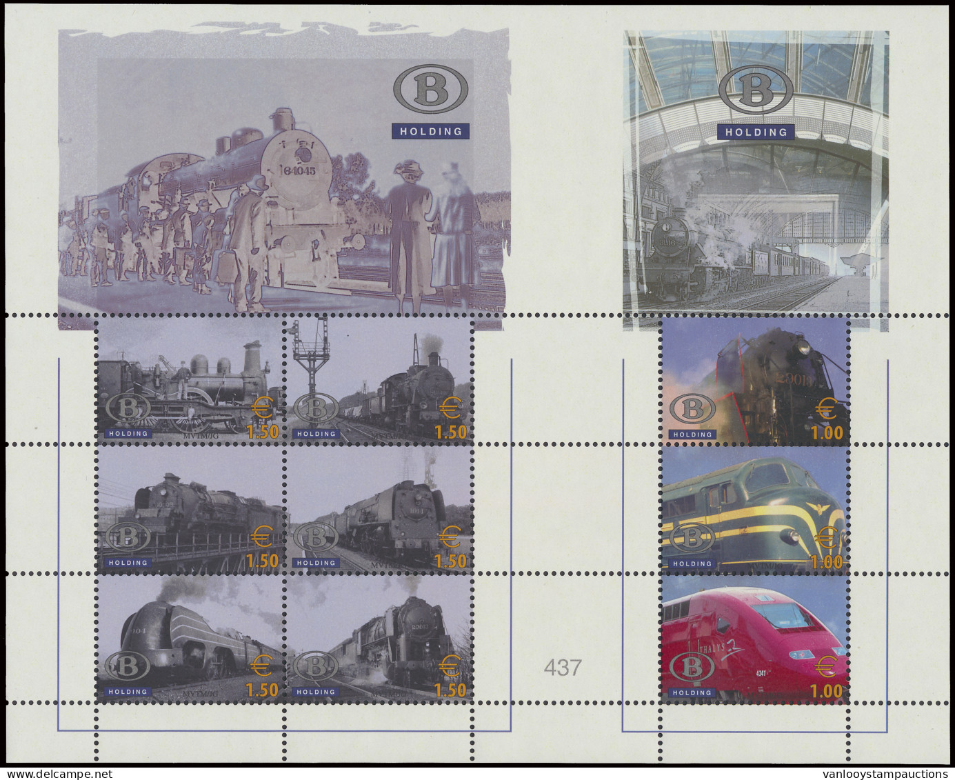 ** 1996/2007 Samenstelling Op Albumbladen Waarbij TRV BL 1, TRV BL 11A (genummerd), Zm (OBP €841) - Sonstige & Ohne Zuordnung