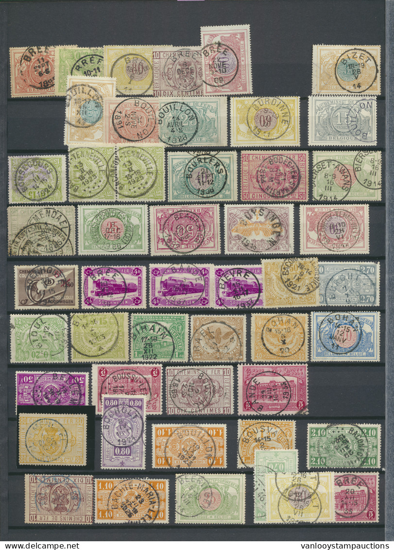 1879/1970 Prachtige Verzameling Poststempels Geklasseerd Van A/Z In Insteekboek Met +/-700 Uitgezochte Stempels, Aangevu - Autres & Non Classés