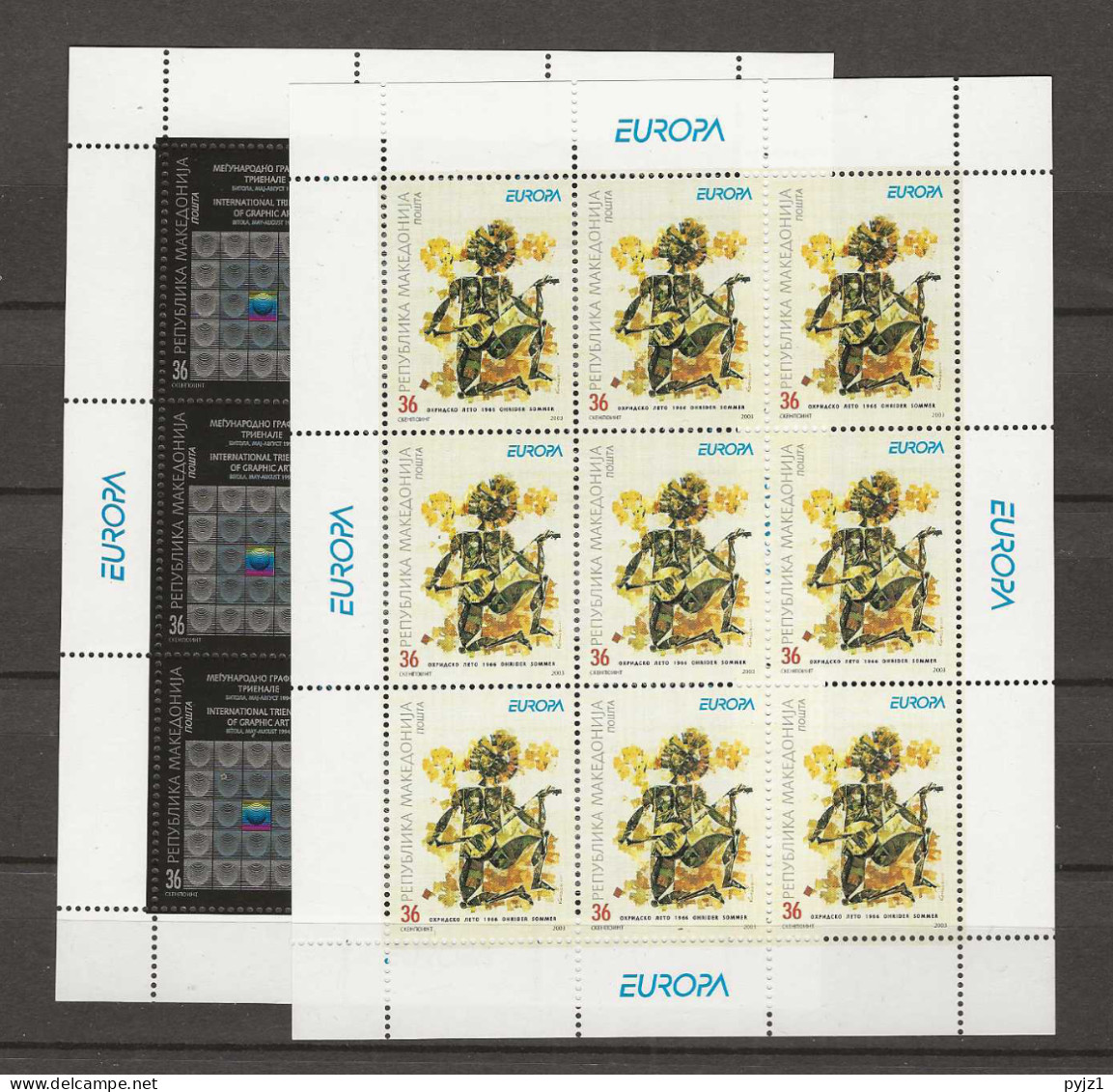 2003 MNH Macedonia Sheets Postfris** - 2003