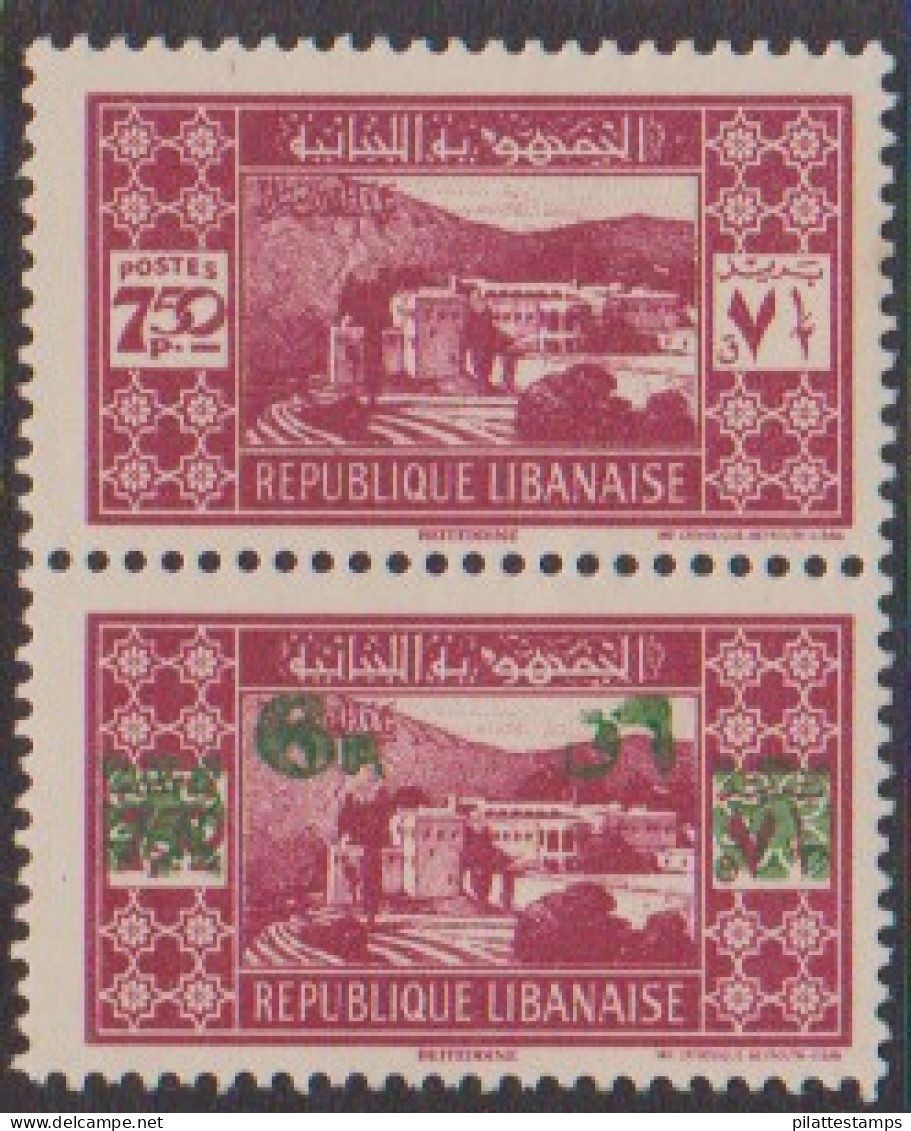 Grand Liban 183+166** Variété Se Tenant - Other & Unclassified